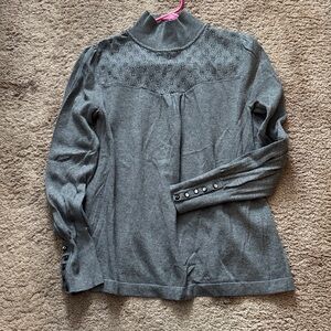 Apt. 9 Ladies Mock Turtleneck Sweater Knit Pullover Long Sleeve